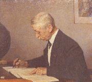Jan Veth Painting of J.C. Kapteyn at his desk France oil painting artist